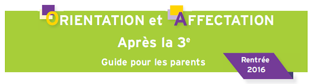 Orientation et affectation après la 3ème - Image